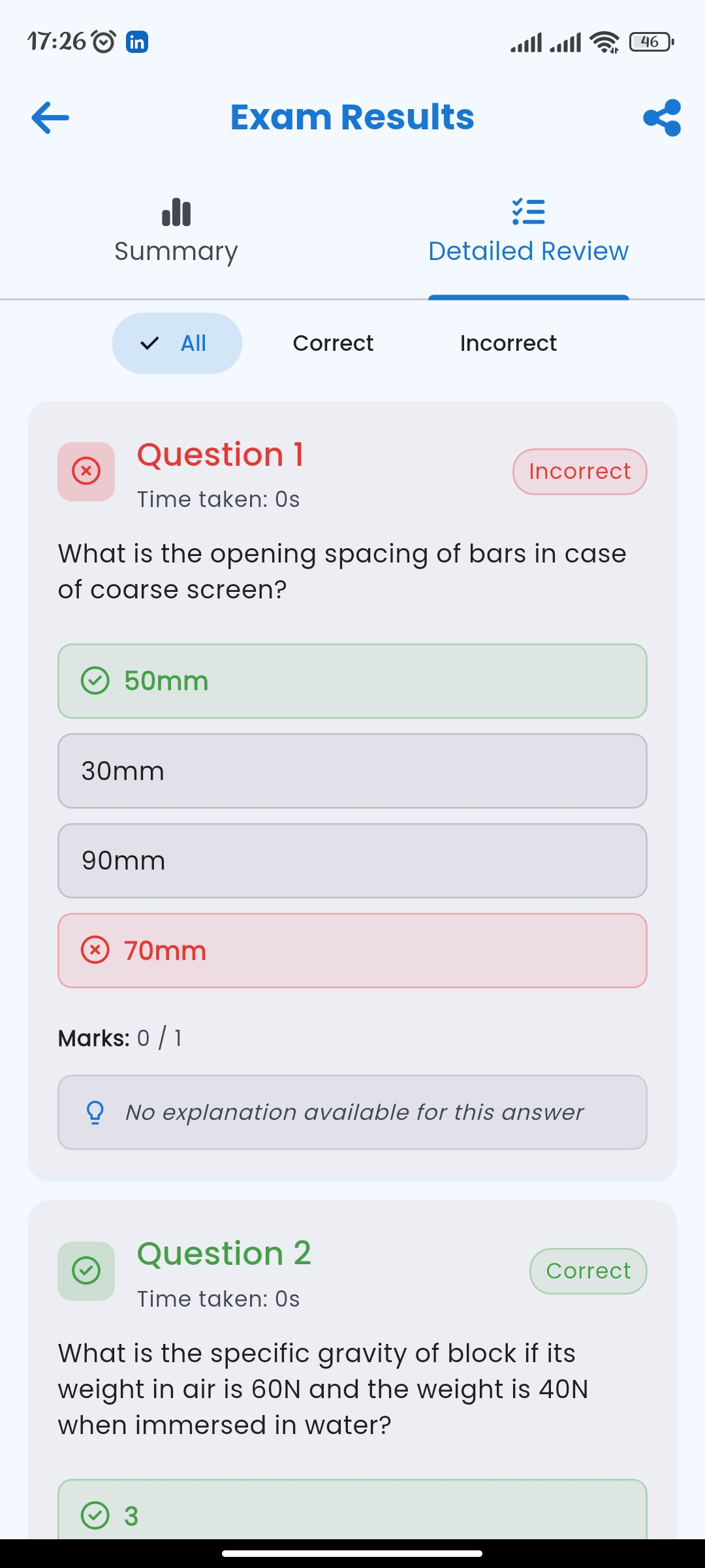 Detailed Answer Analysis